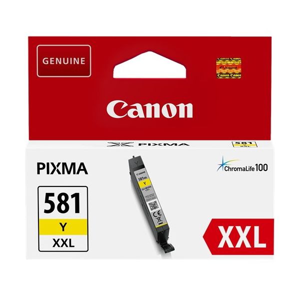 Tinteiro Amarelo Canon Pixma TR7500/TR8550/TS6150-Extra Cap.