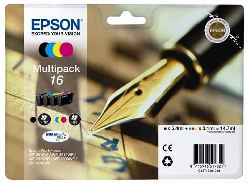 Kit de Tinteiros Epson WorkForce WF-2010W/2510WF/2520NF-16