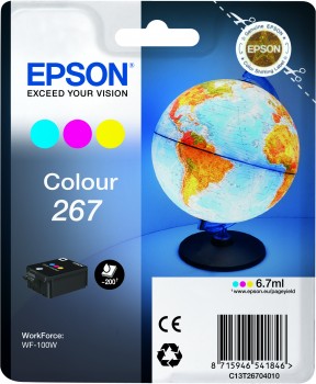 Tinteiro Cores Epson WorkForce WF-100W - 267