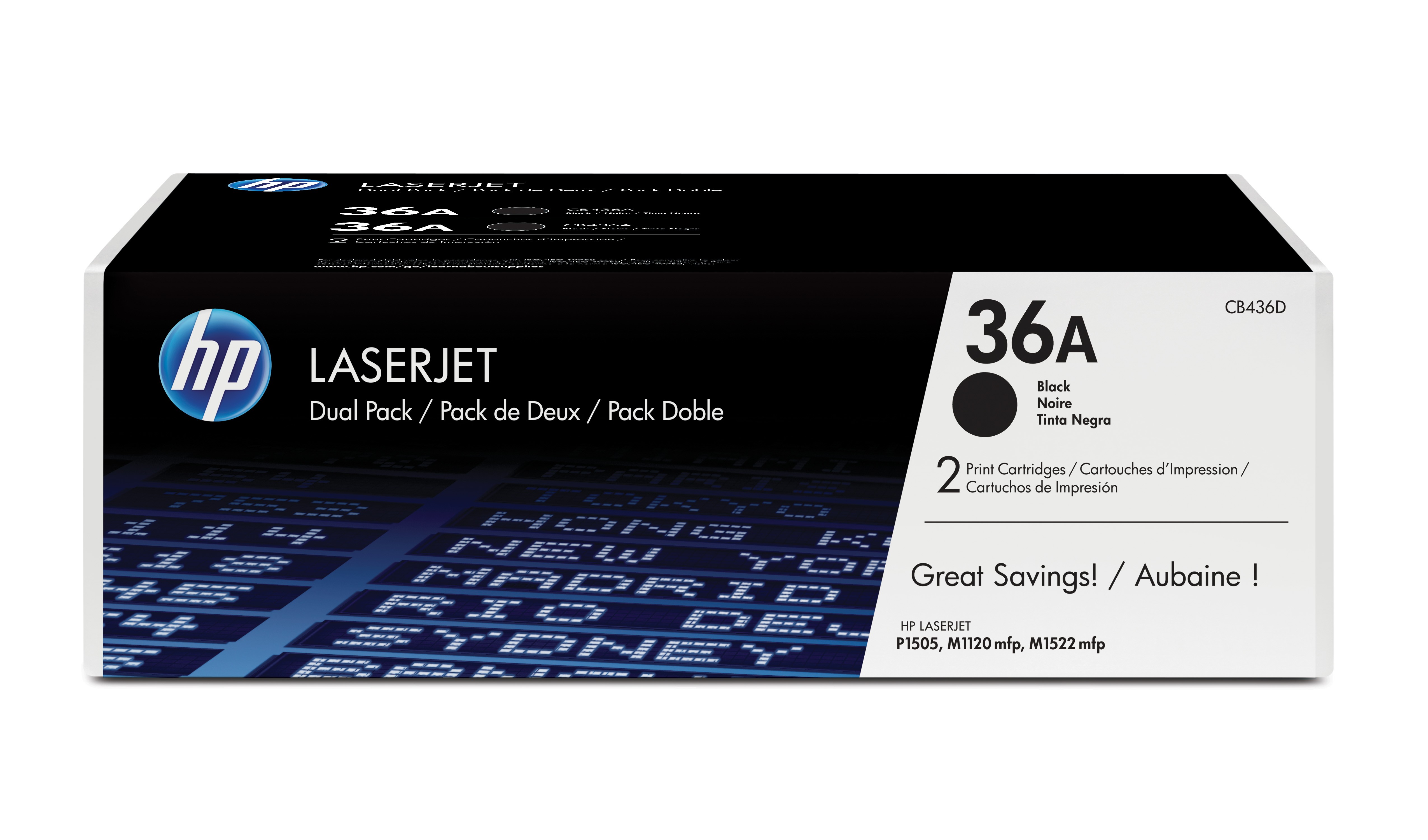 Toner Laser HP Laserjet P1505 (2000 pág.) - Pack DUPLO