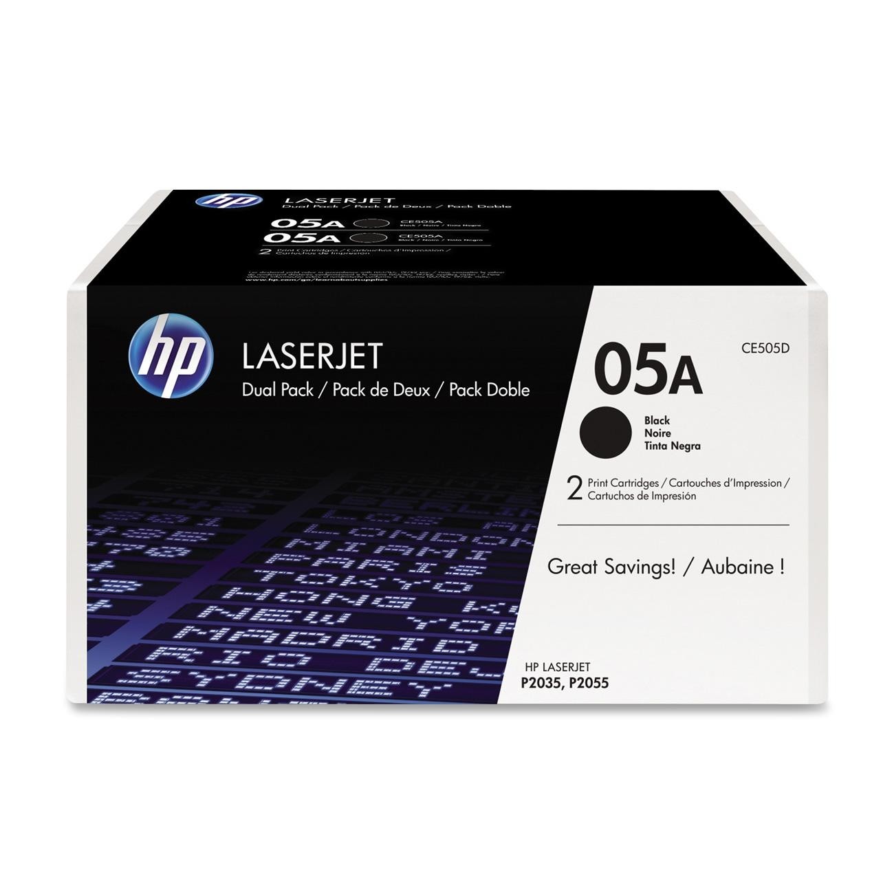 Toner Laser HP Laserjet P2035/2055 (2.300 pág.) - Pack Duplo