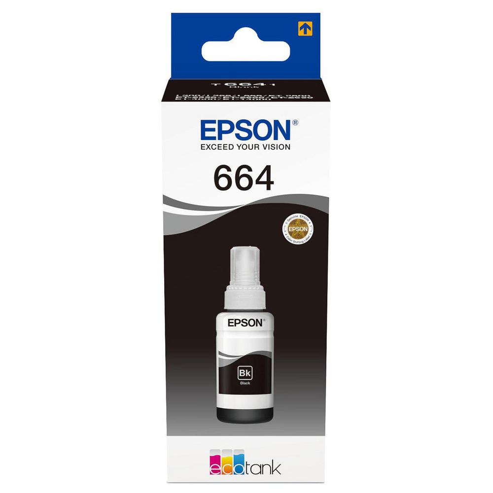 Tinteiro Preto Epson EcoTank ET-2500/ET-4500/ET-1405 - 70ml