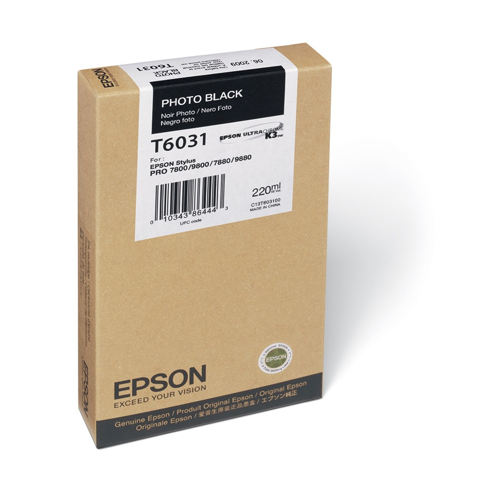 Tinteiro Preto Photo Epson Stylus Pro 7800 - 220 ml