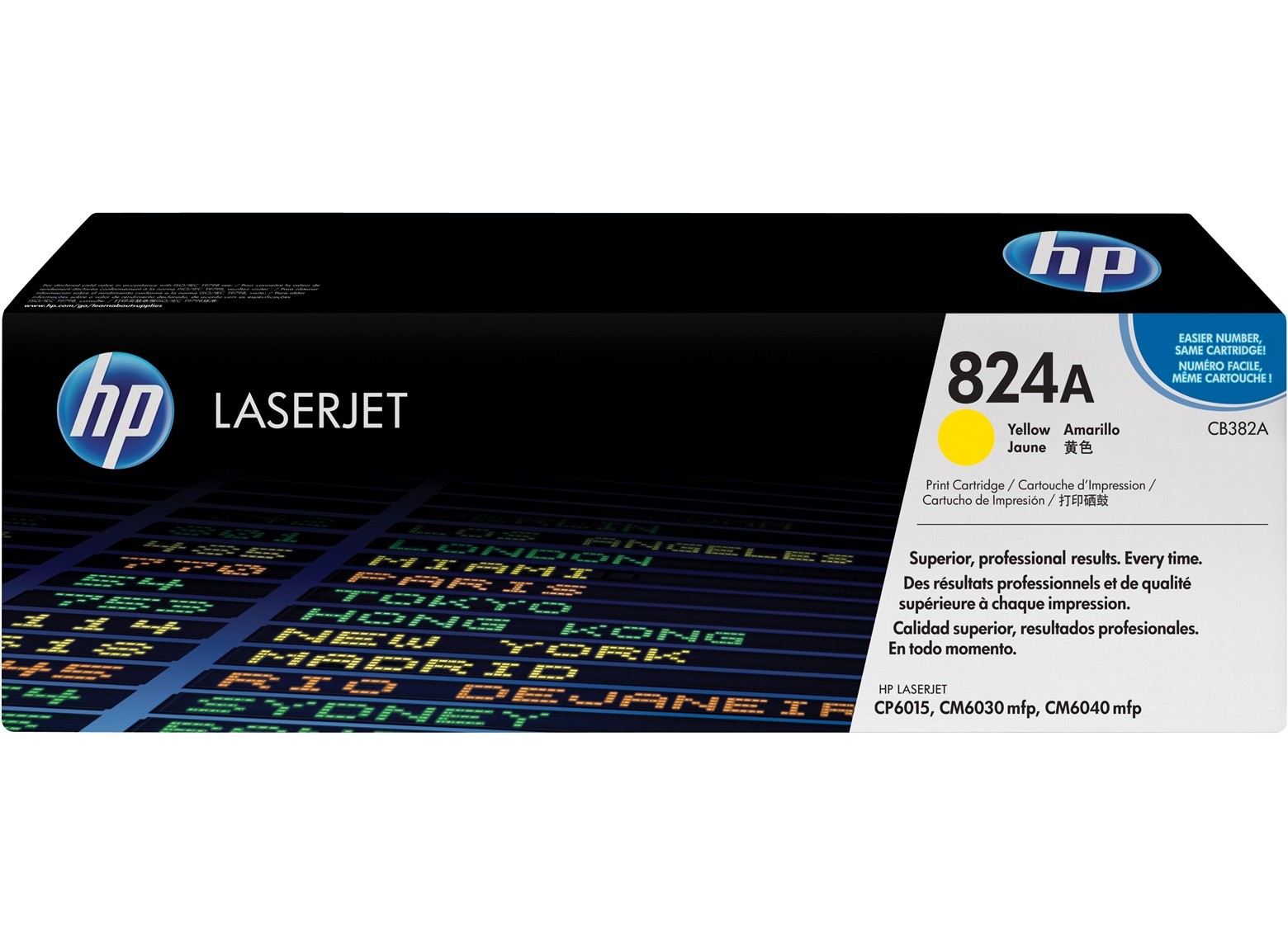 Toner Laser HP LaserJet CP6015 / CM6030/6040 - Amarelo(824A)