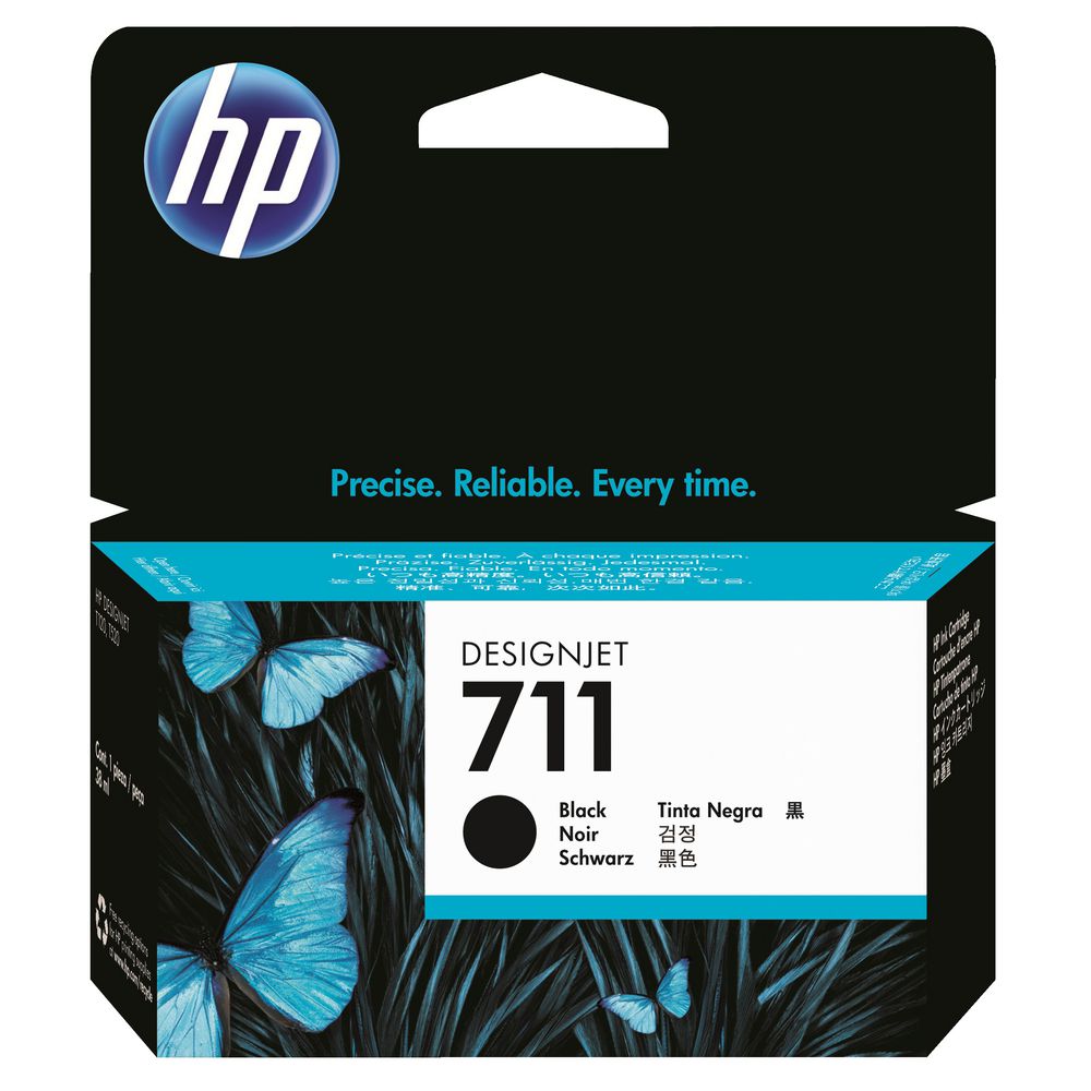 Tinteiro Preto HP DesignJet T120/T520 - 38 ml - 711