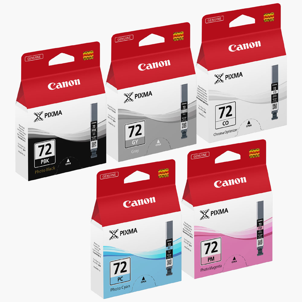 Kit Photo Canon Pixma Pro 10 (PGI72PBK/GY/PM/PC/CO)