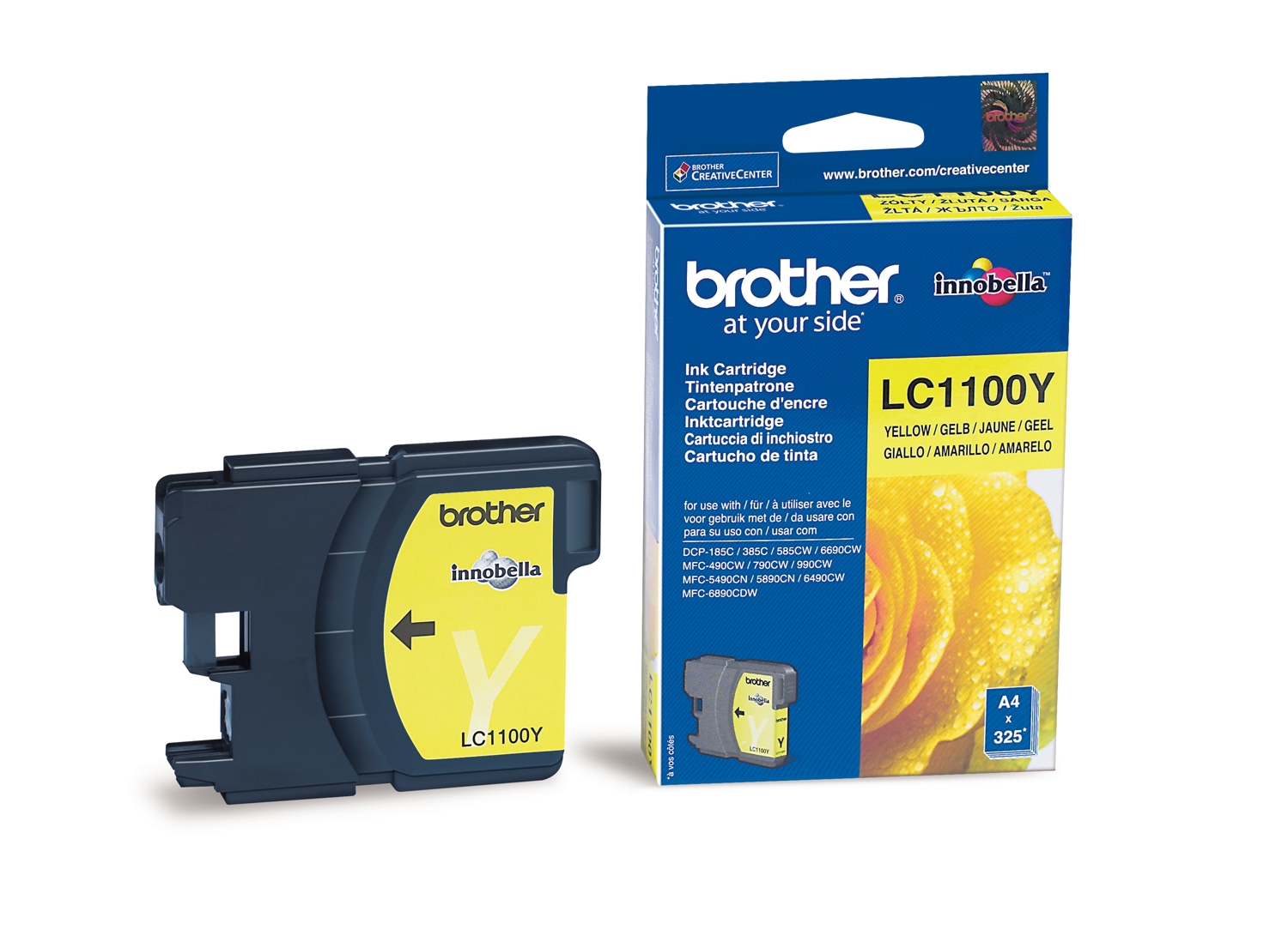 Tinteiro Amarelo Brother MFC-6490CW / DCP-385C/585CW