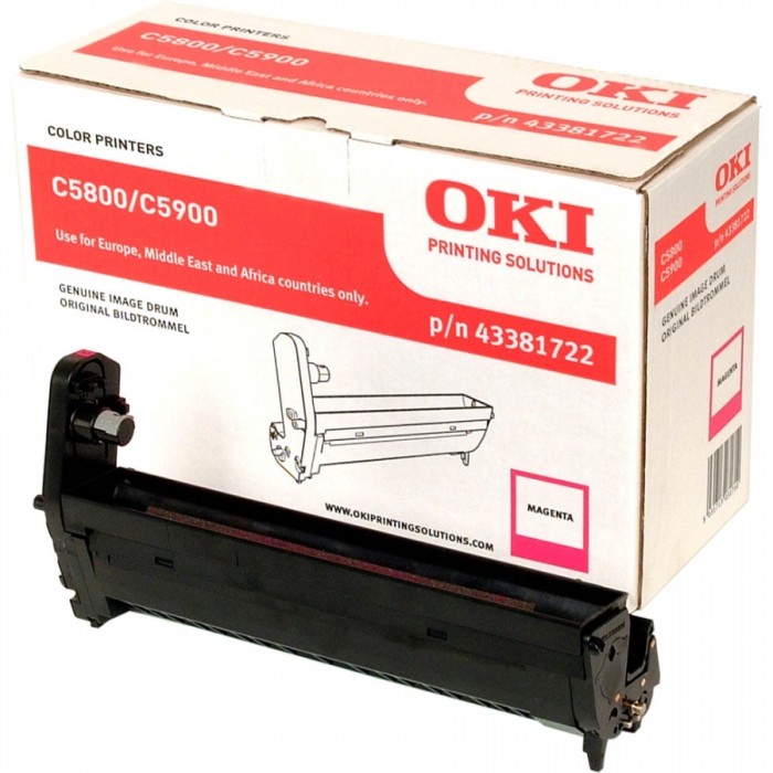 Tambor Laser Oki Okipage C5800/5900 - Magenta - (43381722)