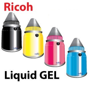 Gel Ricoh Genérico GX e3300/e5550n (Type GC-31K) - Preto