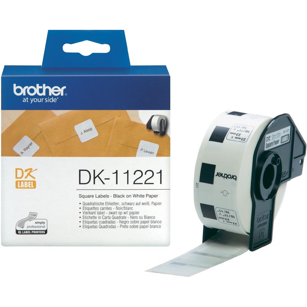 Etiquetas Brother quadradas (papel) 23 x 23 mm - 1000 etiq.