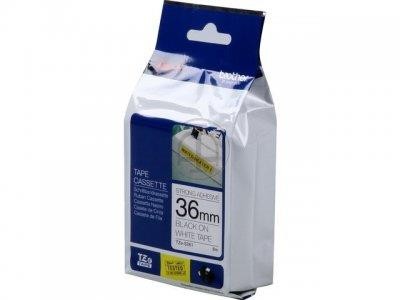 Fita Brother P-Touch Branco/Preto (Super Adesiva) 36 mm x 8m
