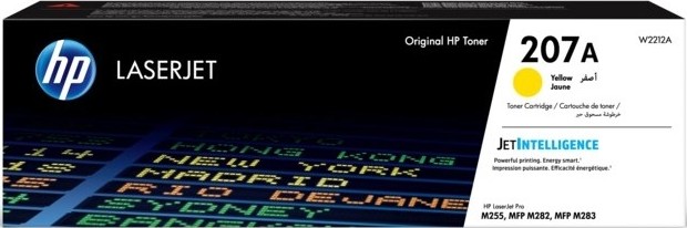 Toner Amarelo HP Color LaserJet Pro M255 / MFP M282 - 207A