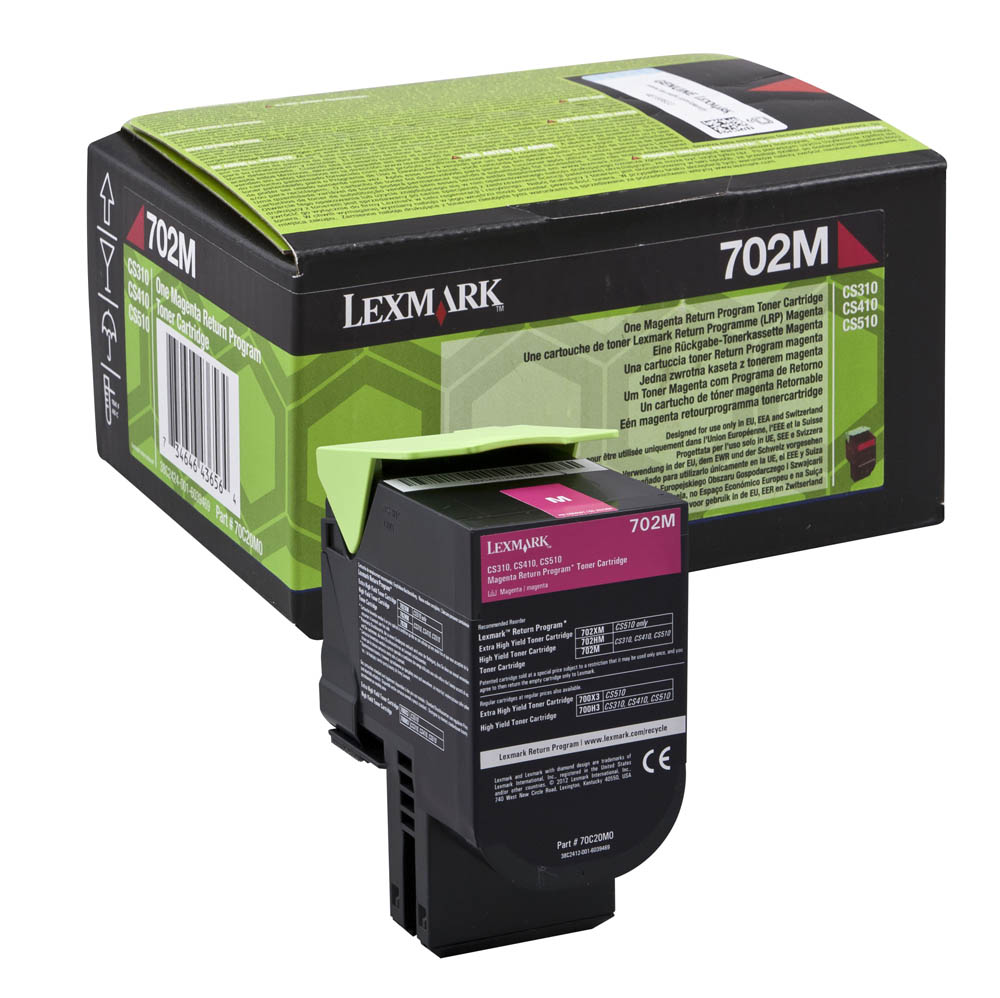 Toner Laser Lexmark CS310/410/510 - Magenta - 1000 Cópias