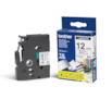 Fita Brother P-Touch Branco/Preto 12 mm x 8 m