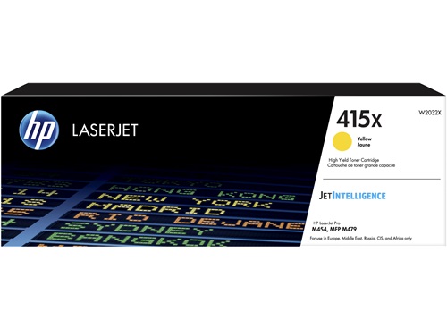 Toner Amarelo HP Color LaserJet Pro M454/MFP M479-6K (415X)
