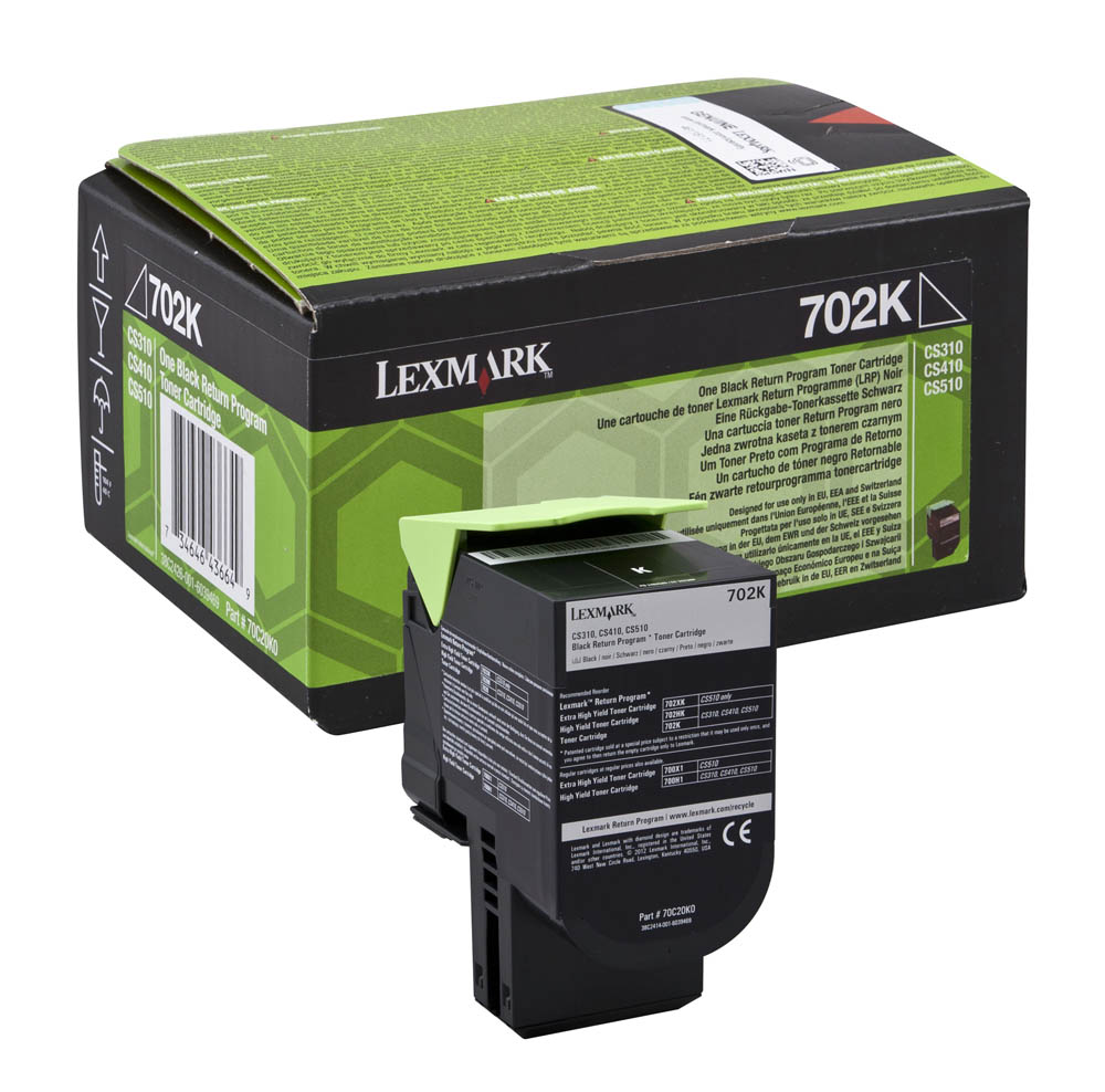 Toner Laser Lexmark CS310/410/510 - Preto - 1000 pg - 702K