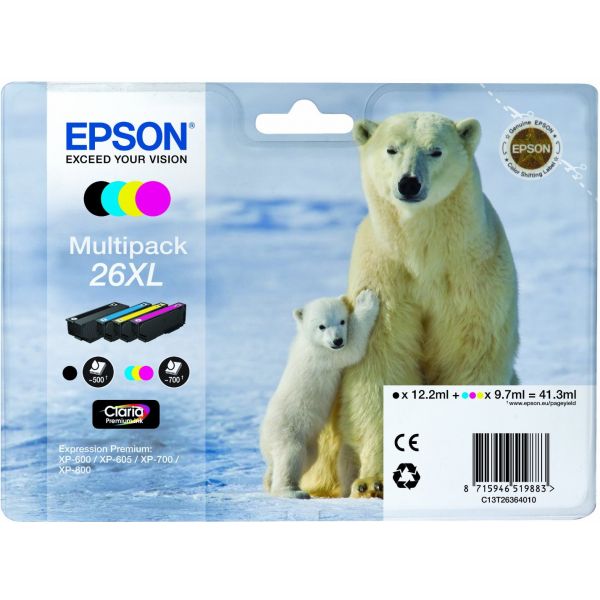 Kit de Tinteiros Epson Expression Premum XP-600/605/700/800