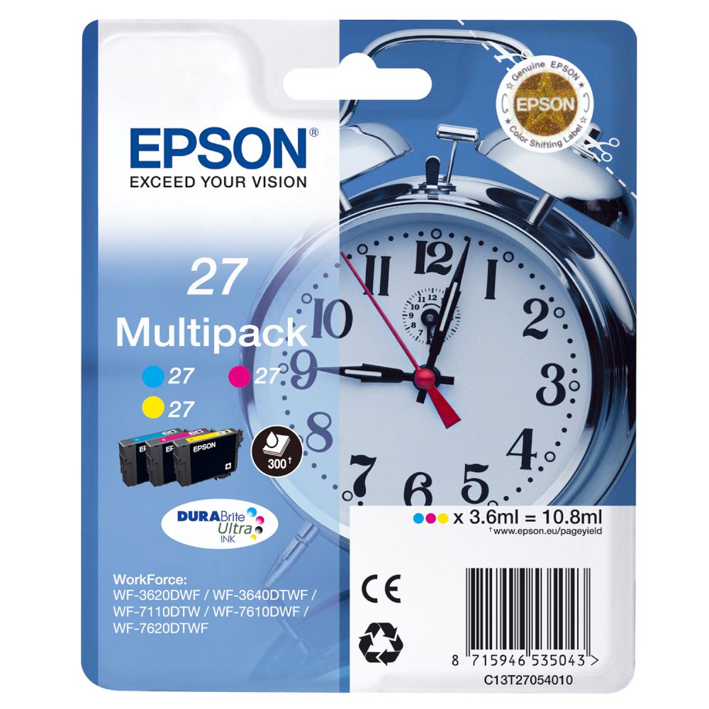 Kit de Tinteiros Epson WorkForce WF-3620dwf/7110dtw - 27