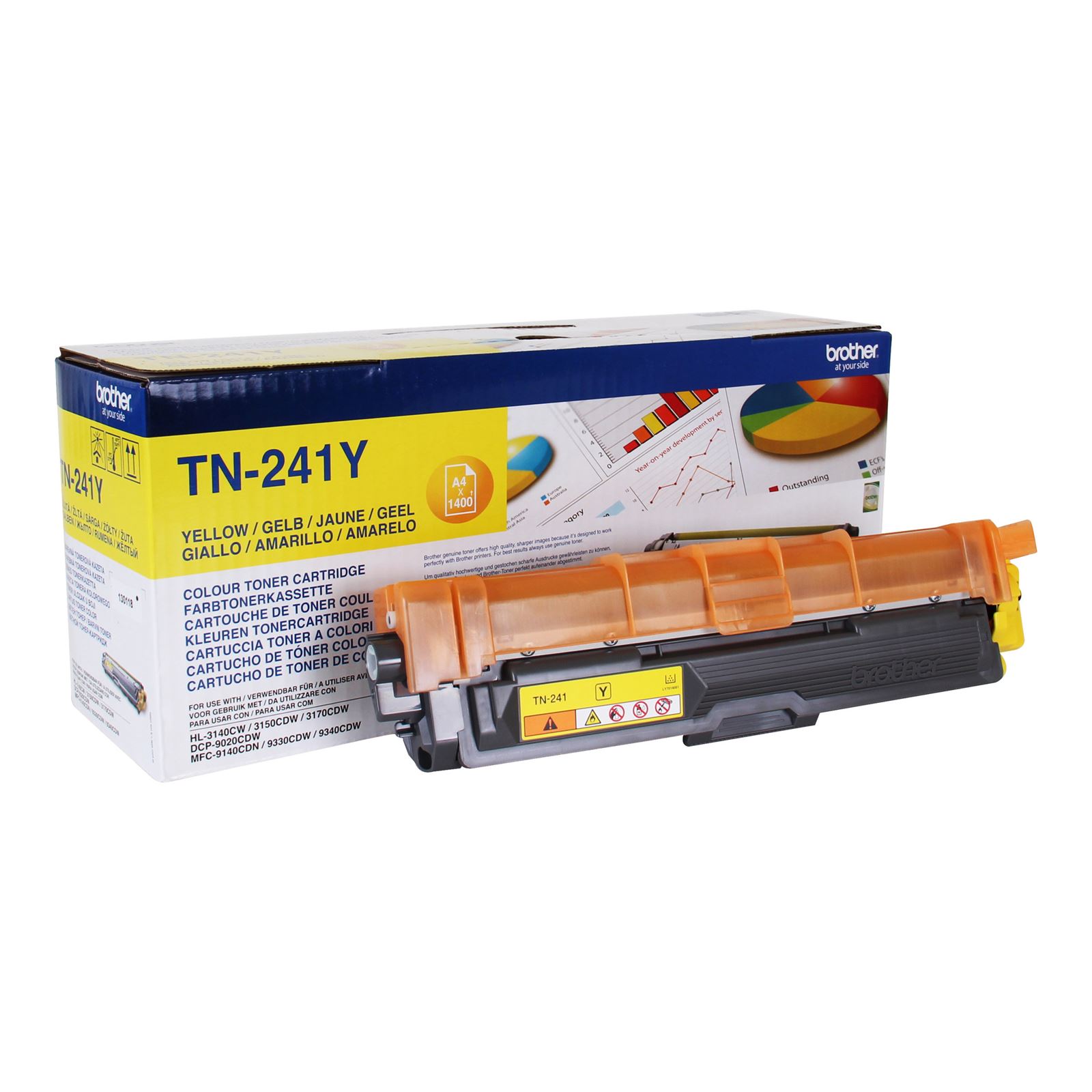 Toner Laser Brother HL-3140CW/3150CDW - 1400 K - Amarelo