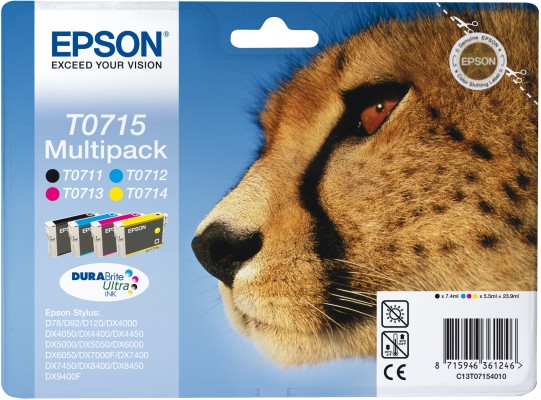 Kit Epson Stylus D78 / DX4000 (T0711/T0712/T0713/T0714)