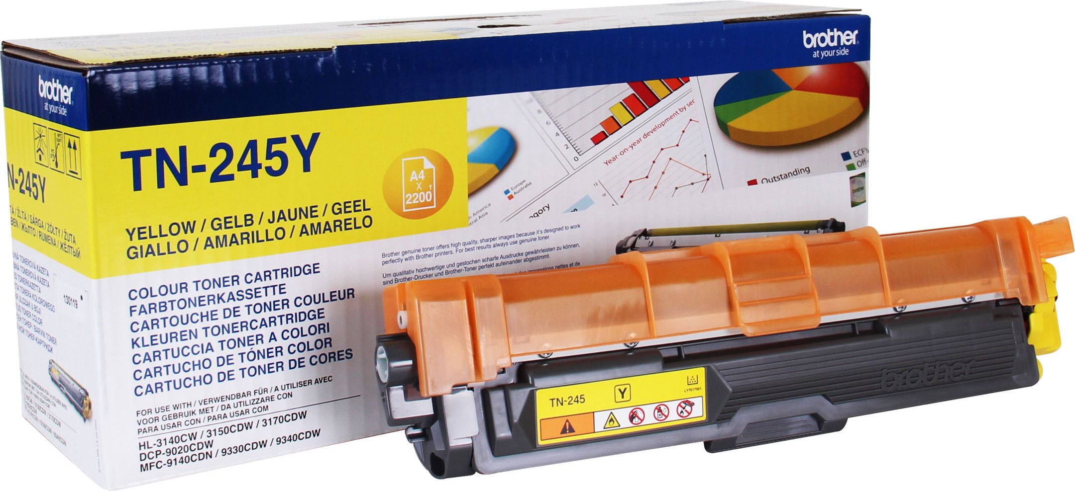 Toner Laser Brother HL-3140CW/3150CDW - 2200 K - Amarelo