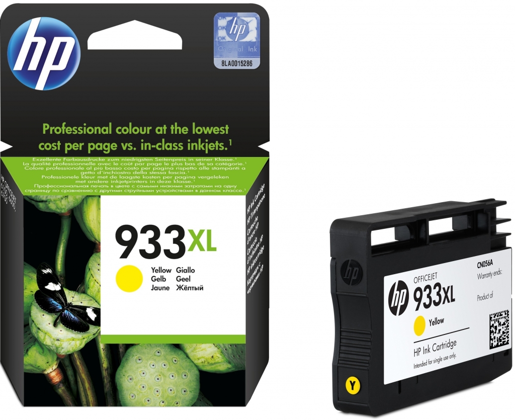 Tinteiro Amarelo HP OfficejetPro 6100 ePrinter/6600 - 933XL