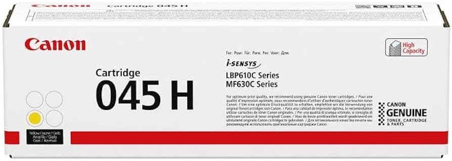 Toner Amarelo Canon LBP611/LBP612/MF633/MF634- 2.2K - 045HY