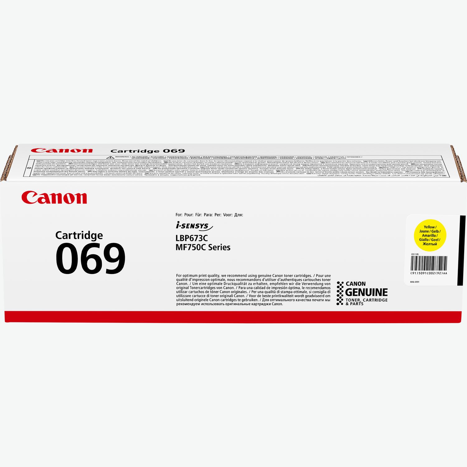 Toner Original Amarelo Canon LBP673/MF752/MF754 - 069Y
