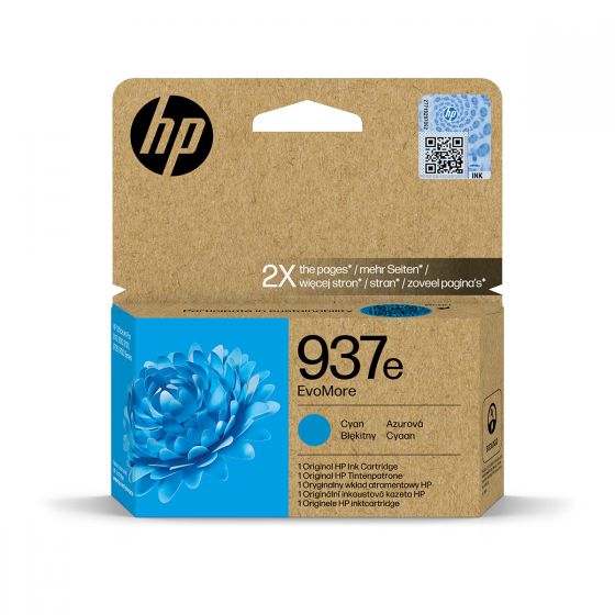 Tinteiro Ciano HP Officejet Pro 9110/9120/9130/9720 - HP937e