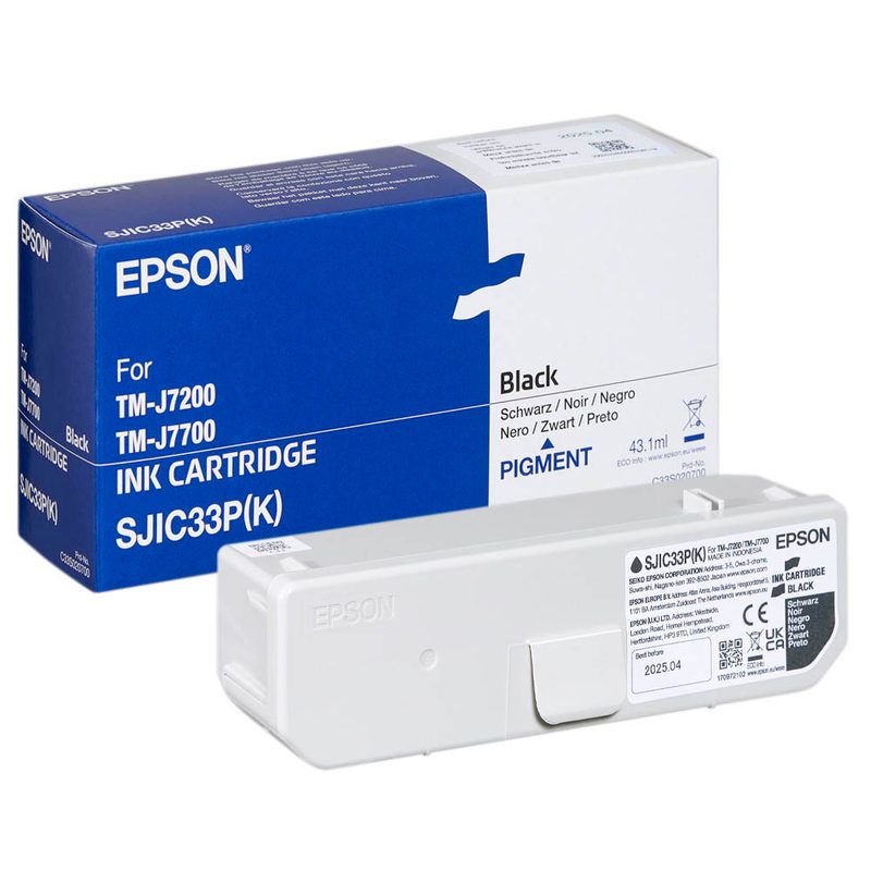 Tinteiro Epson TM-J7200/7700 - Preto SJIC33P(K)