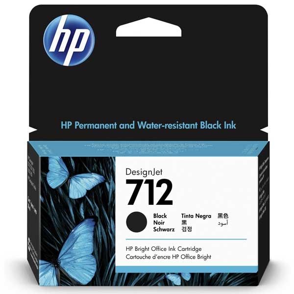 Tinteiro Preto HP DesignJet T210/T250/T630 - 38 ml - 712