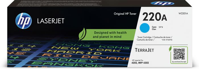 Toner Cião HP Color LaserJet Pro 4202/4301/4303 (220A)