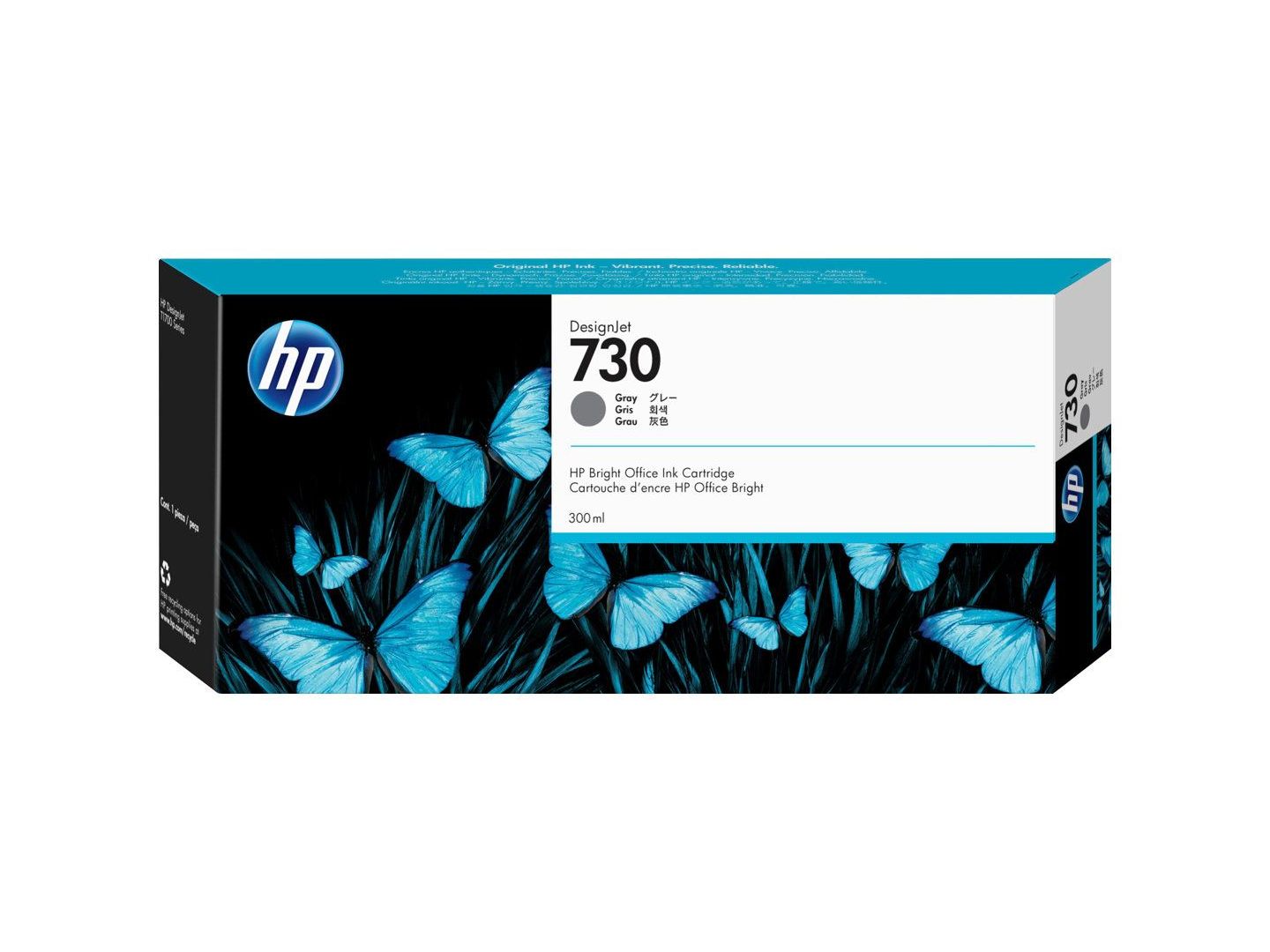 Tinteiro Cinzento HP DesignJet T1700 - 300ml - HP730