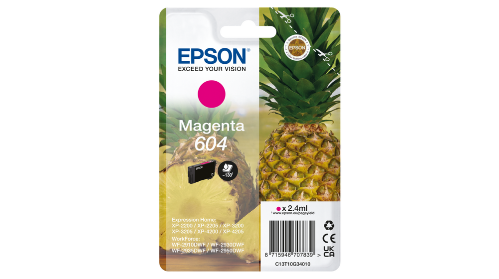 Tinteiro Magenta Epson WorkForce XP-2200/WF-2910DWF - 604