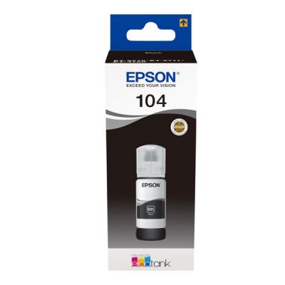 Tinteiro Preto Epson EcoTank ET-2710/ET-4700 - 65ml - 104