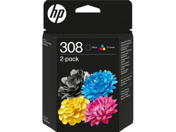 Pack de 2 tinteiros HP 308 (HP7FP21U + HP7FP20U)