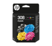 Pack de 2 tinteiros HP 308 (HP7FP21U + HP7FP20U)