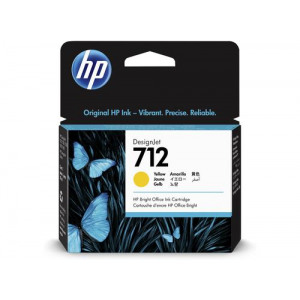 Tinteiro Amarelo HP DesignJet T210/T250/T630 - 29 ml - 712